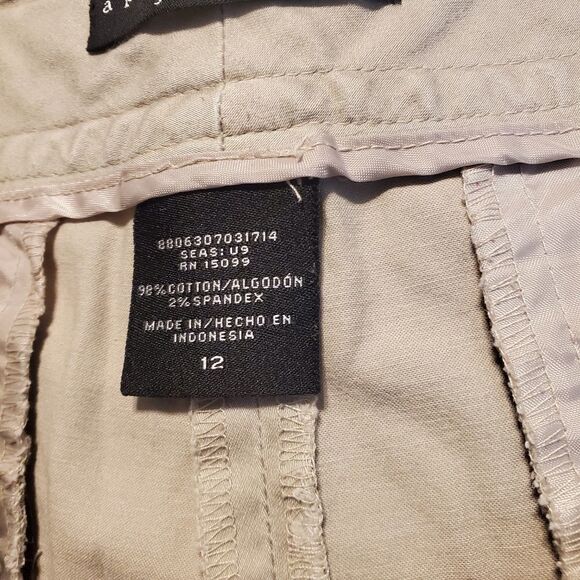 APOSTROPHE stretch Bermuda shorts sz 12 - Picture 3 of 4
